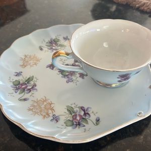 Tea cup saucer sets. Set of two pieces x 3 sets.